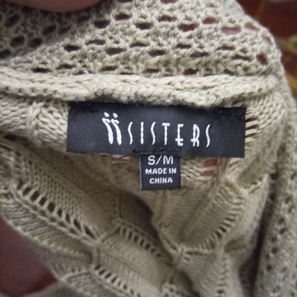 Gray Cable Knit Cardigan Sweater - Picture 2 of 3